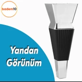 Dempa Lüks Mobilya Oturma Grubu Kanepe Sehpa Tv Ünitesi Koltuk Ayağı 16 Cm Siyah Krom Baza Ayakları thumbnail 3
