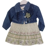 PİKOLİNE 1347 KOT CEKETLİ KIZ ÇOCUK ELBİSE thumbnail 3