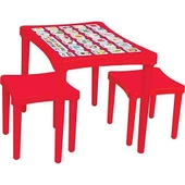 Pilsan Story İki Tabureli Masa 03493 -Kırmızı - 1
