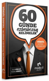 Modadil YÖKDİL Sosyal 60 Günde Ezberbozan Kelimeler Modadil Yayınları - 1