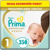 Prima Premium Care Bebek Bezi Beden:1 (2-5Kg) Yeni Doğan 350 Adet Mega Ekonomik Pk thumbnail 1