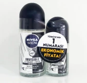 Nivea Roll on Invisible Black White Erkek 25 ml + 50 ml - 1
