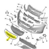 PEUGEOT 208 ÖN TAMPON ORTA KAPAĞI ORİJİNAL 9803259380 - 1