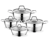 SCHAFER 8 PARÇA VALS ÇELİK TENCERE SETİ - 1