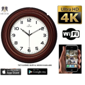 4K Medem Duvar Saat Wifi Gizli Bakıcı Kamera Uzaktan İzleme Takip Güvenlik Kamerası - 1