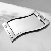 Nehir Lara Sade Çay Tepsi - 50x31 cm - 1