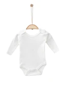 Uzun Kollu Kız Bebek Çıtçıtlı Body - Büyük Boy (Bbyrn) - 9