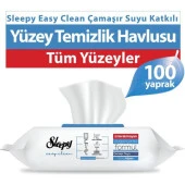Sleepy Easy Clean Sirke Karbonat Çamaşır Suyu Katkılı Yüzey Temizlik Islak Havlusu - 100'LÜ 3 Paket - 2