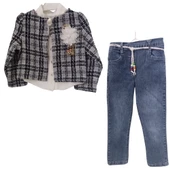 PİKOLİNE 1408 PANTOLONLU CEKETLİ KIZ ÇOCUK TAKIM - 2