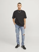 JACK JONES Glenn Model Dar Kesim Yırtık Kot Pantolon 12253693 thumbnail 3