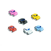 Oyuncak Metal Mini Vosvos Kaplumbağa Arabalar Çek Bırak 6'lı Set - 1