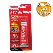 Vodabond Esnek Yüksek Isı RTV Silikonu 343 Dereceye Kadar Dayanıklı Sıvı Motor Conta Kırmızı 50 gr - 1