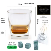 Perlotus 300 cc Sterlin Viski Bardağı Granit Viski Taşı Hediyeli - 1