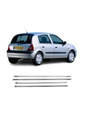 Renault Clio Uyumlu 2 Cam Çıtası 4 Parça  Krom 1998-2008 - 2