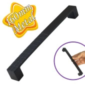 Bihter Desenli Kulp 160 mm Siyah Mutfak Kulpu Çekmece Dolap Kapak Kulbu Metal  Mobilya Dolabı Kulpları - 1