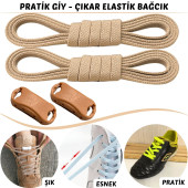 Tak Bırak Ayakkabı Bağcığı, Bağlamaya Gerek Olmayan Yeni Nesil Elastik, Pratik, Akıllı Bağcık - 2