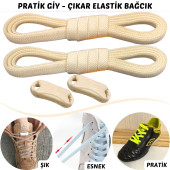 Tak Bırak Ayakkabı Bağcığı, Bağlamaya Gerek Olmayan Yeni Nesil Elastik, Pratik, Akıllı Bağcık - 6