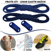 Tak Bırak Ayakkabı Bağcığı, Bağlamaya Gerek Olmayan Yeni Nesil Elastik, Pratik, Akıllı Bağcık - 7