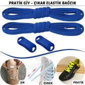 Tak Bırak Ayakkabı Bağcığı, Bağlamaya Gerek Olmayan Yeni Nesil Elastik, Pratik, Akıllı Bağcık - 9