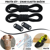 Tak Bırak Ayakkabı Bağcığı, Bağlamaya Gerek Olmayan Yeni Nesil Elastik, Pratik, Akıllı Bağcık - 11