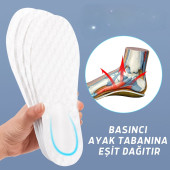 Anatomik, Rahat, Konforlu, Poliüretan, Sporcu Ayakkabı Tabanlığı, 42-43 Beyaz - 6