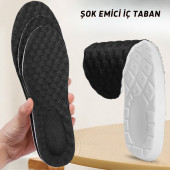 Anatomik, Rahat, Konforlu, Poliüretan, Sporcu Ayakkabı Tabanlığı, 42-43  Siyah - 7