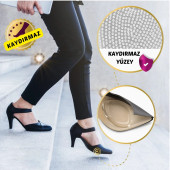 Stiletto İçi Kaydırmaz Jel Ön Tabanlık, Yapışkanlı, Nasır Koruyucu, Şeffaf Silikon Ayakkabı Tabanlığı - 6