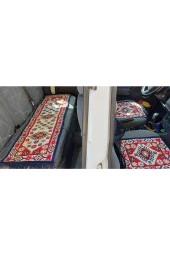 Algelsineve Suave Karma Antik Kilimden Serme Oto Kılıfı Takımı, kırmızı - 4