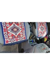 Algelsineve Suave Karma Antik Kilimden Serme Oto Kılıfı Takımı, kırmızı - 6