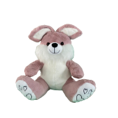 OTURAN SAKALLI PEMBE PELUŞ TAVŞAN - 1