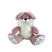 OTURAN SAKALLI PEMBE PELUŞ TAVŞAN - 3