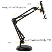 Teleskopik Masaüstü Tablet Telefon Tutucu Ayarlanır Katlanır Seviyeli Tutucu 05 - 5