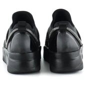 Erkan Saçmacı Barbara Siyah Streç Gümüş Taşlı Sneaker - 3