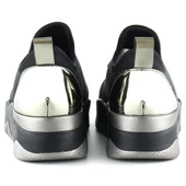 Erkan Saçmacı Almendra Platin Streç Taşlı Sneaker - 3