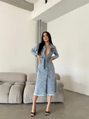 Bayan Yeni model Kot Elbise 9422 - 1