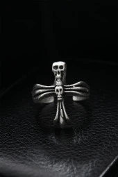 Ayarlanabilir Kurukafa Model Erkek Yüzük - TJ-EY507 thumbnail 1