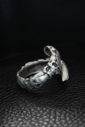 Ayarlanabilir Kurukafa Pençe Model Erkek Yüzük - TJ-EY481 thumbnail 2