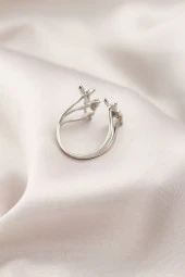 Gümüş Renk Metal Kelebek Model Kadın Yüzük - TJ-BYK2190 thumbnail 2