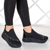 Erkan Saçmacı Maggie Gümüş Streç Zincirli Sneaker - 2