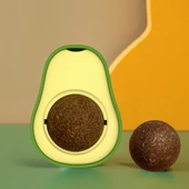 Avokado Dönen Kedi Nanesi Cat Oyun Topu Doğal Kedi Oyuncağı - 5