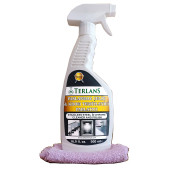Parfümlü Asansör Temizleyici Paslanmaz Çelik Ve Krom Parlatıcı 500 ml Mikrofiber Bez - 1