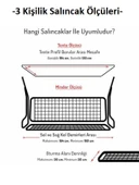 Mandaş Süngerli 3 Kişilik Salıncak Minder Seti (Pamuklu Kumaş)-Gri YENİ - 1