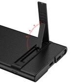 Vendas Samsung Galaxy S24 Ultra Kılıf Zore Kamera Korumalı Leather Dikey Standlı Ays Kapak - 5