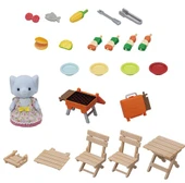Sylvanian Families Barbekü Piknik Fil Kız ESF5640 thumbnail 4