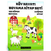 Köy Hayatı Boyama Kitap Seti (3 Süper Kitap) - 1