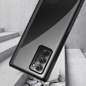 Samsung Galaxy Z Fold 2 Kılıf Şeffaf Kıpta Kapak - 8