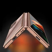 Samsung Galaxy Z Fold 2 Kılıf Şeffaf Kıpta Kapak - 2