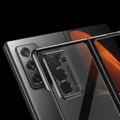 Samsung Galaxy Z Fold 2 Kılıf Şeffaf Kıpta Kapak - 3