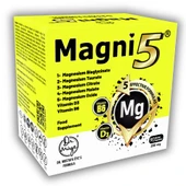 Magnezyum 5 Etkili Form 3 Aylık 90 Kapsül Magni5 B6 D Vitamini Bisglisinat Taurat Sitrat Malat Oksit - 1