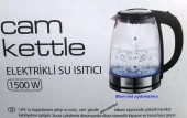 Crown Cam Kettle Elektrikli Su Isıtıcı Cam Gövdeli Led Aydınlatmalı 1500W 1,8 Lt - 4